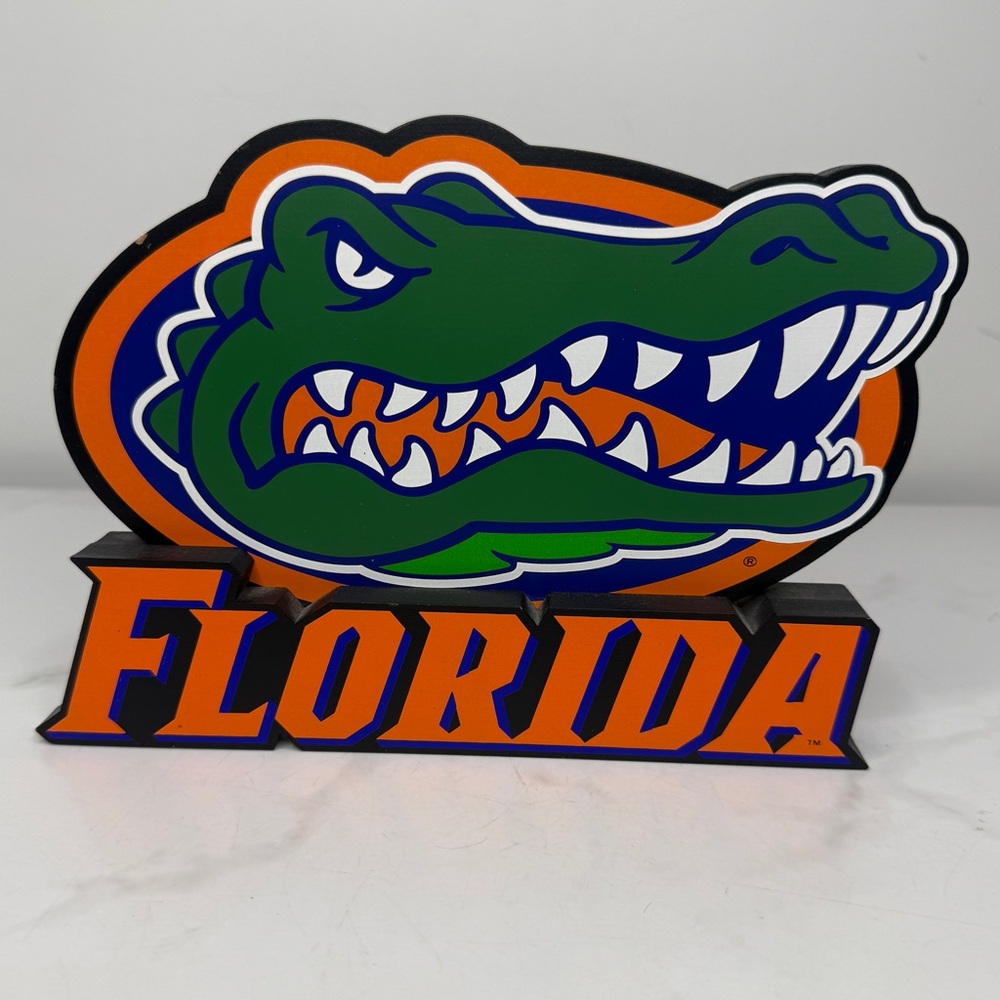 Florida Gator Wood Plaque Sign NCAA